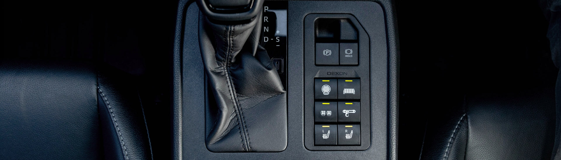 Toyota N90 center console with Dexon switches