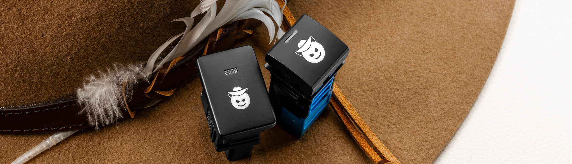 Dexon OE Style Push Button Switches with  Cowboy Icons